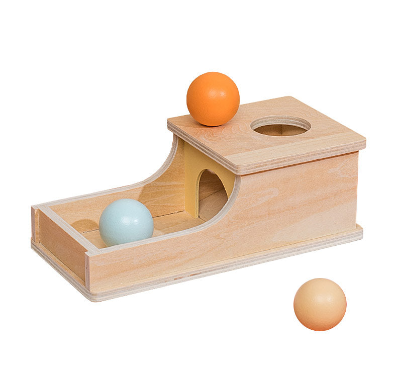 Montessori Ball Box with multiple colorful balls