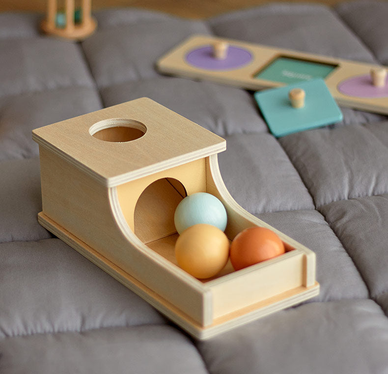 Montessori Ball Box with colorful balls