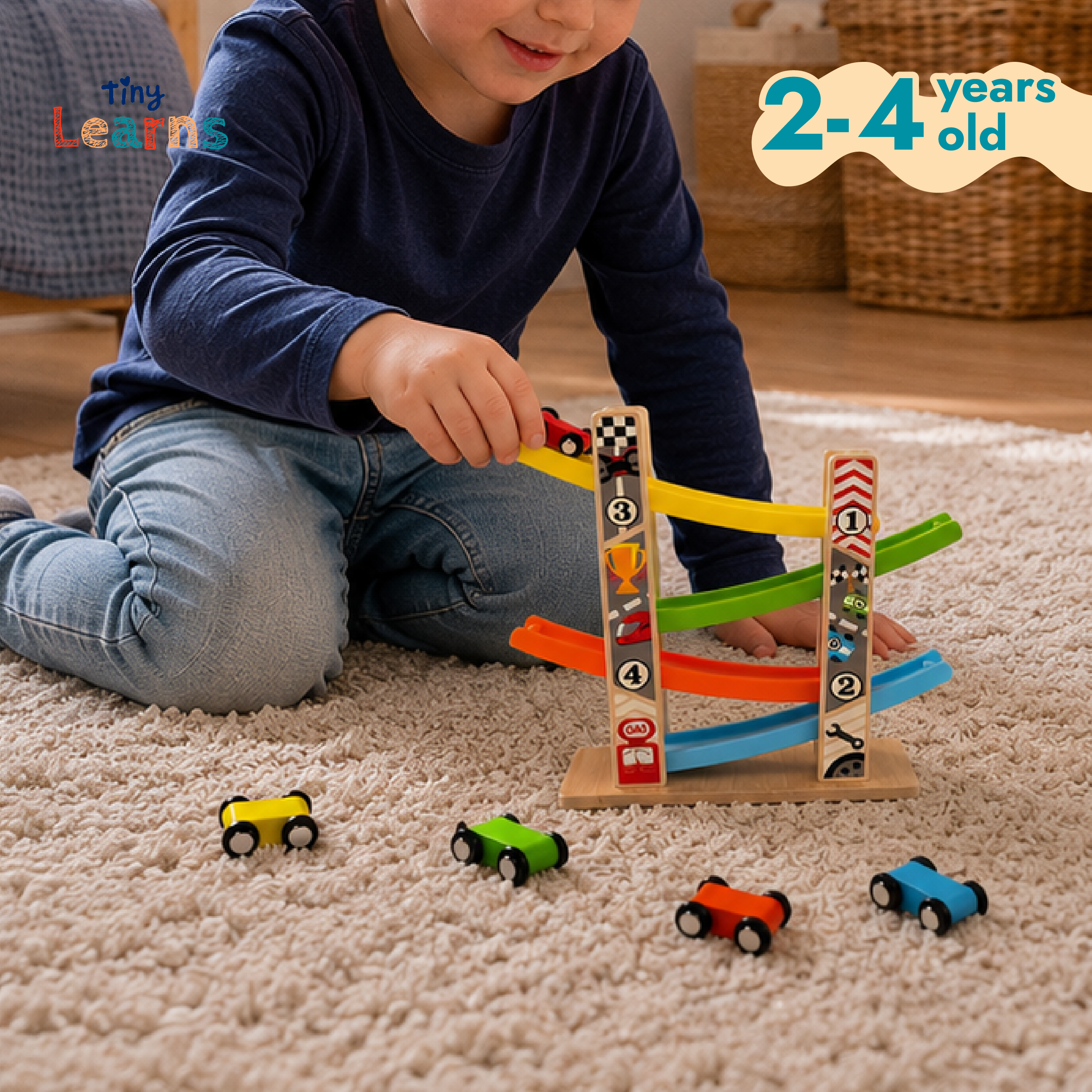 Montessori Racing Car Ramp