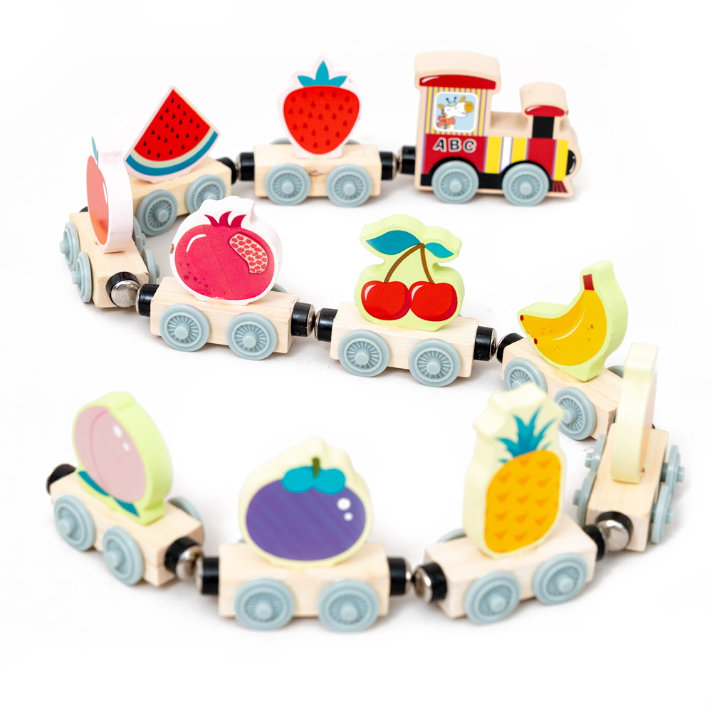 Montessori Magnetic Wooden Train