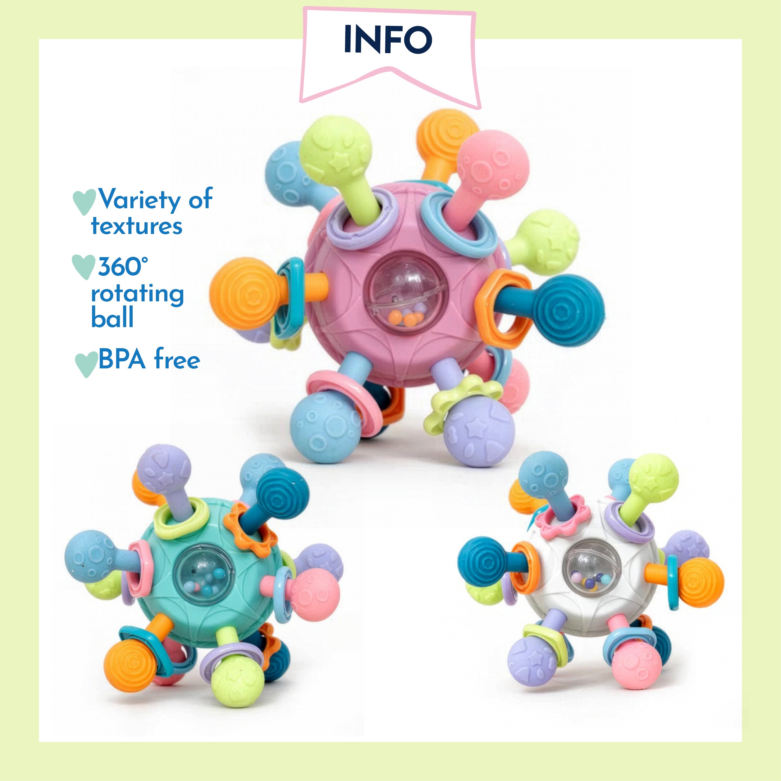 Montessori Rotating Rattle Ball