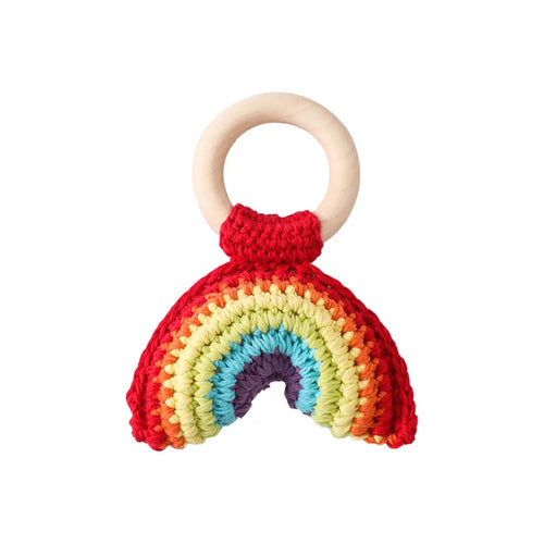 Handmade Crochet Bunny Rattle Toy for Babies – Soft and Safe