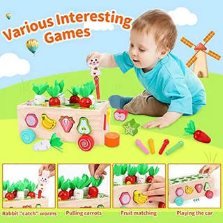 Montessori Carrot Harvest Game
