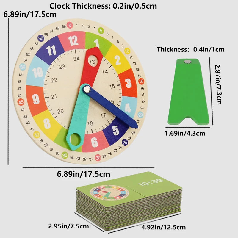 Montessori Wooden Clock
