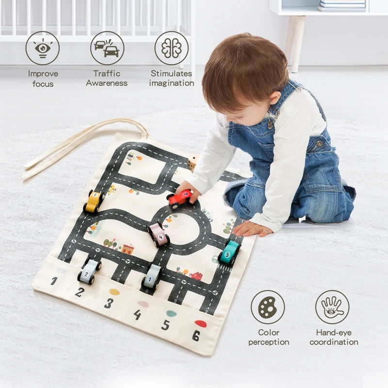 Montessori Car Traffic Road Map