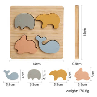 Montessori Wooden 3D Puzzle Toys
