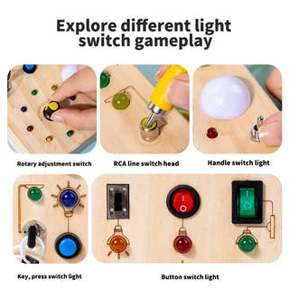 Montessori Busy Board Switches Toy