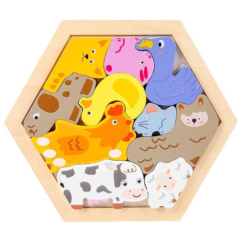 Montessori Wooden Jigsaw Puzzle