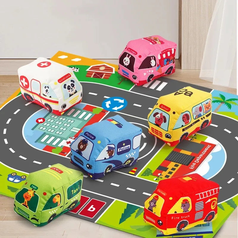 Montessori Cloth Car Toy Set