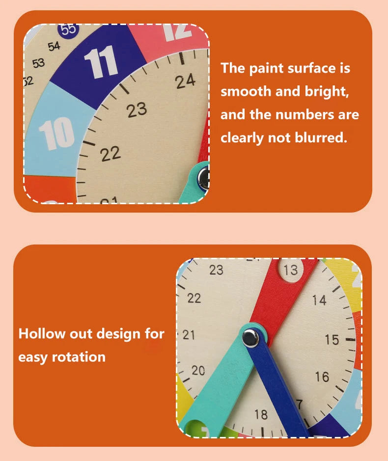 Montessori Wooden Clock