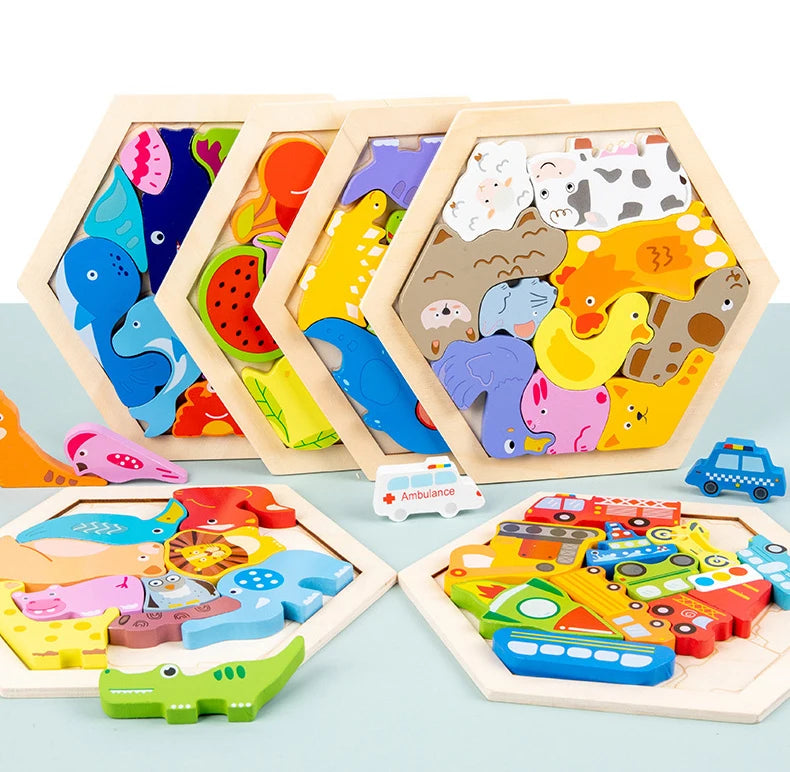 Montessori Wooden Jigsaw Puzzle
