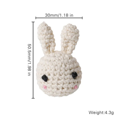 Wooden Crochet Ring Teething Toy for Babies