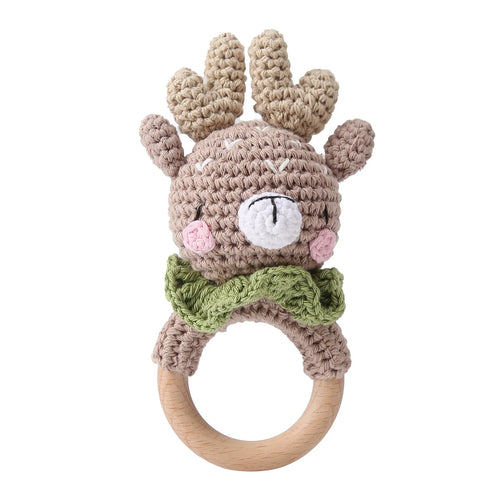 Handmade Crochet Bunny Rattle Toy for Babies – Soft and Safe