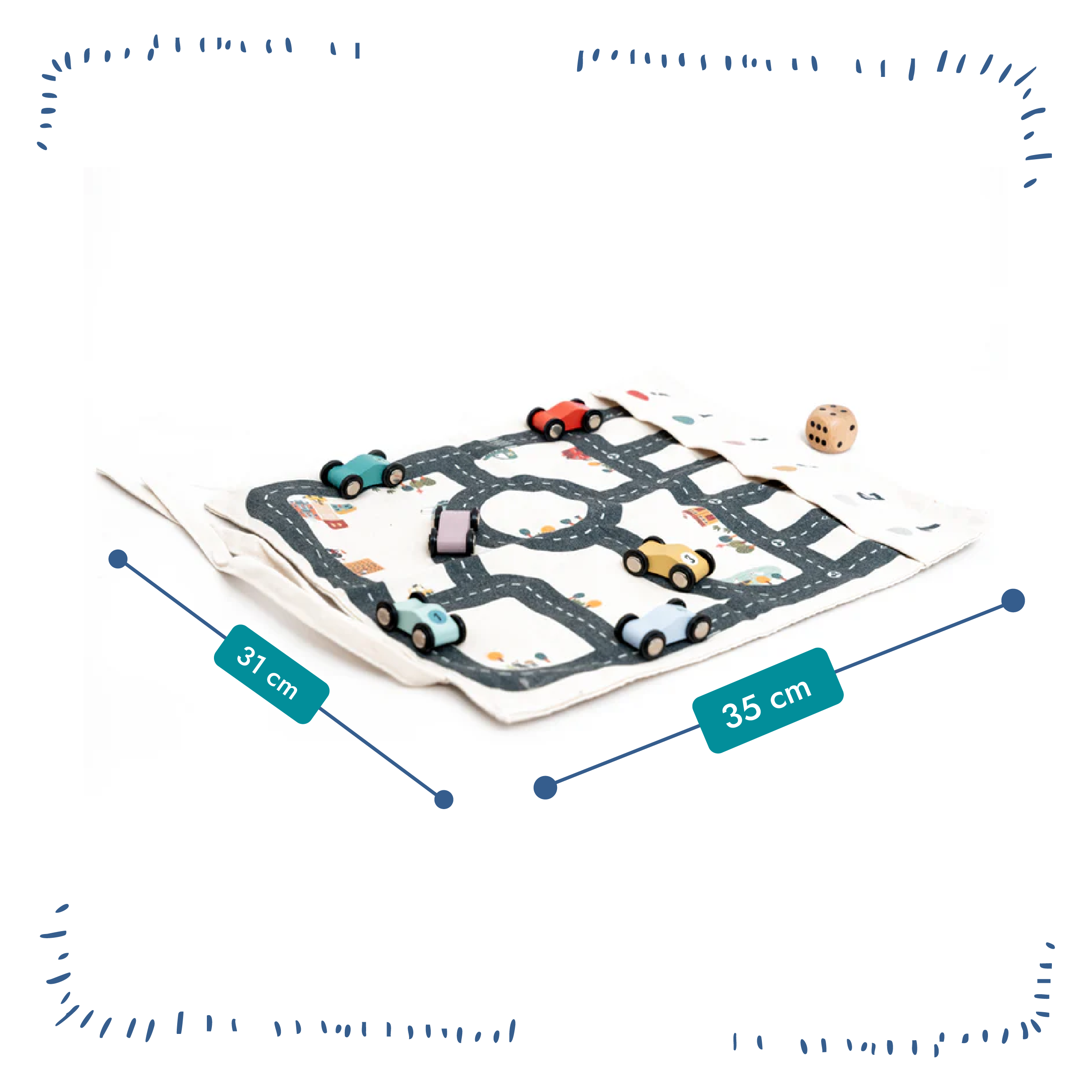 Montessori Car Traffic Road Map