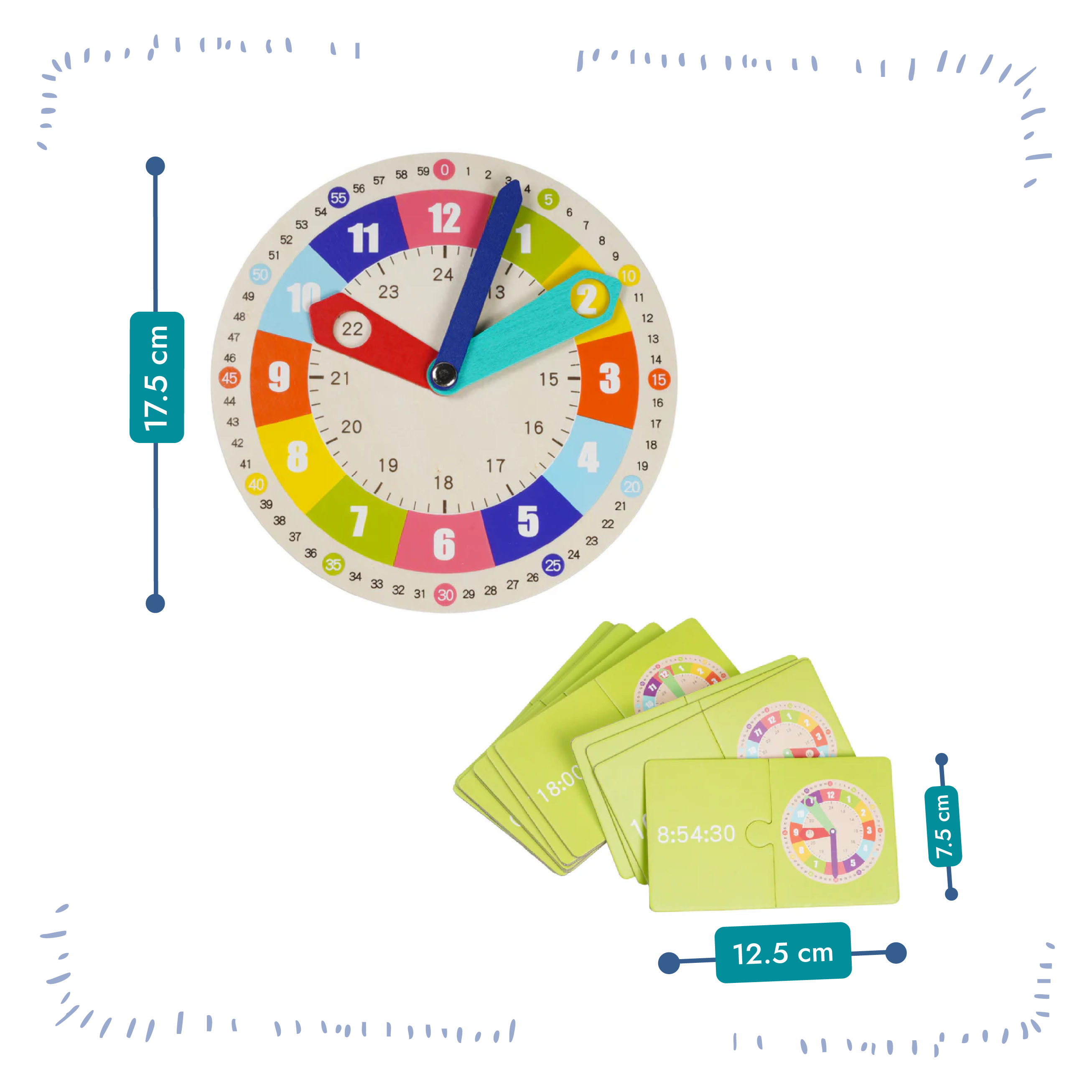 Montessori Wooden Clock