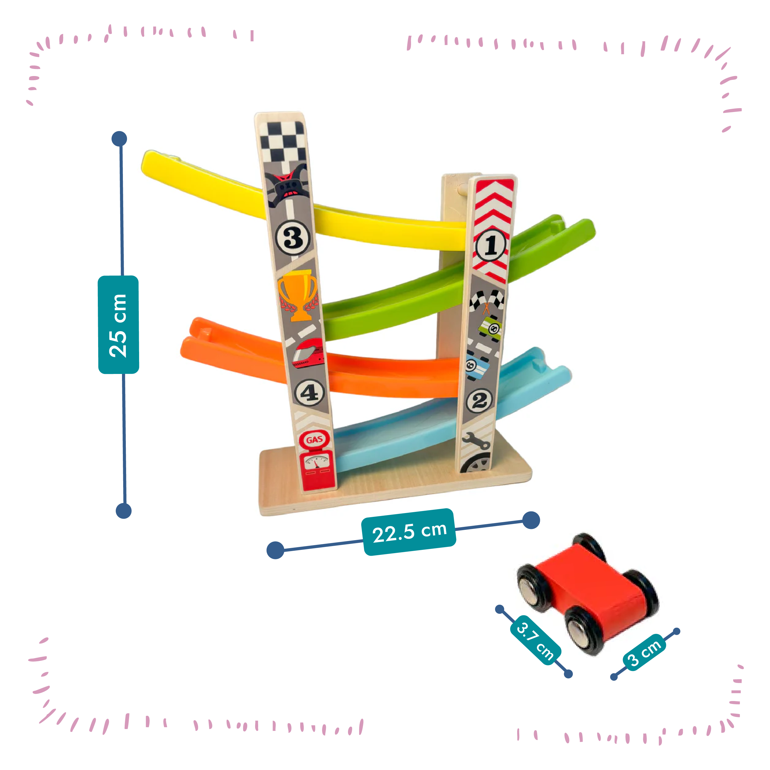 Montessori Racing Car Ramp