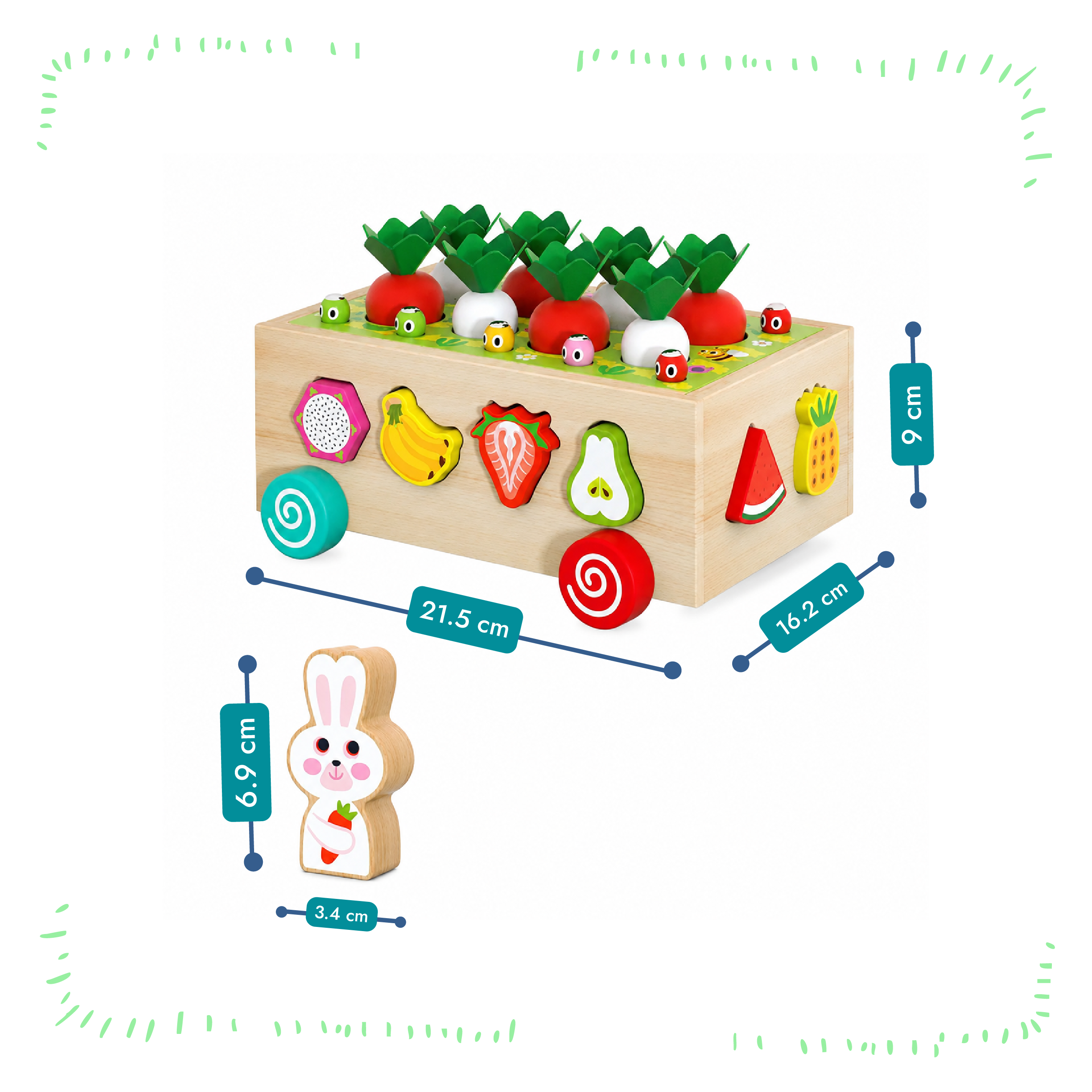 Montessori Carrot Harvest Game