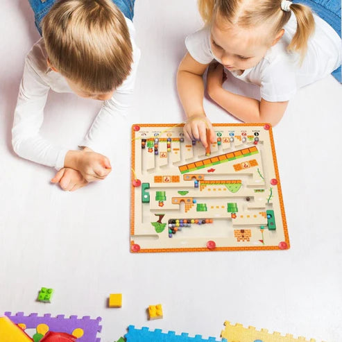 Montessori Magnetic House Maze