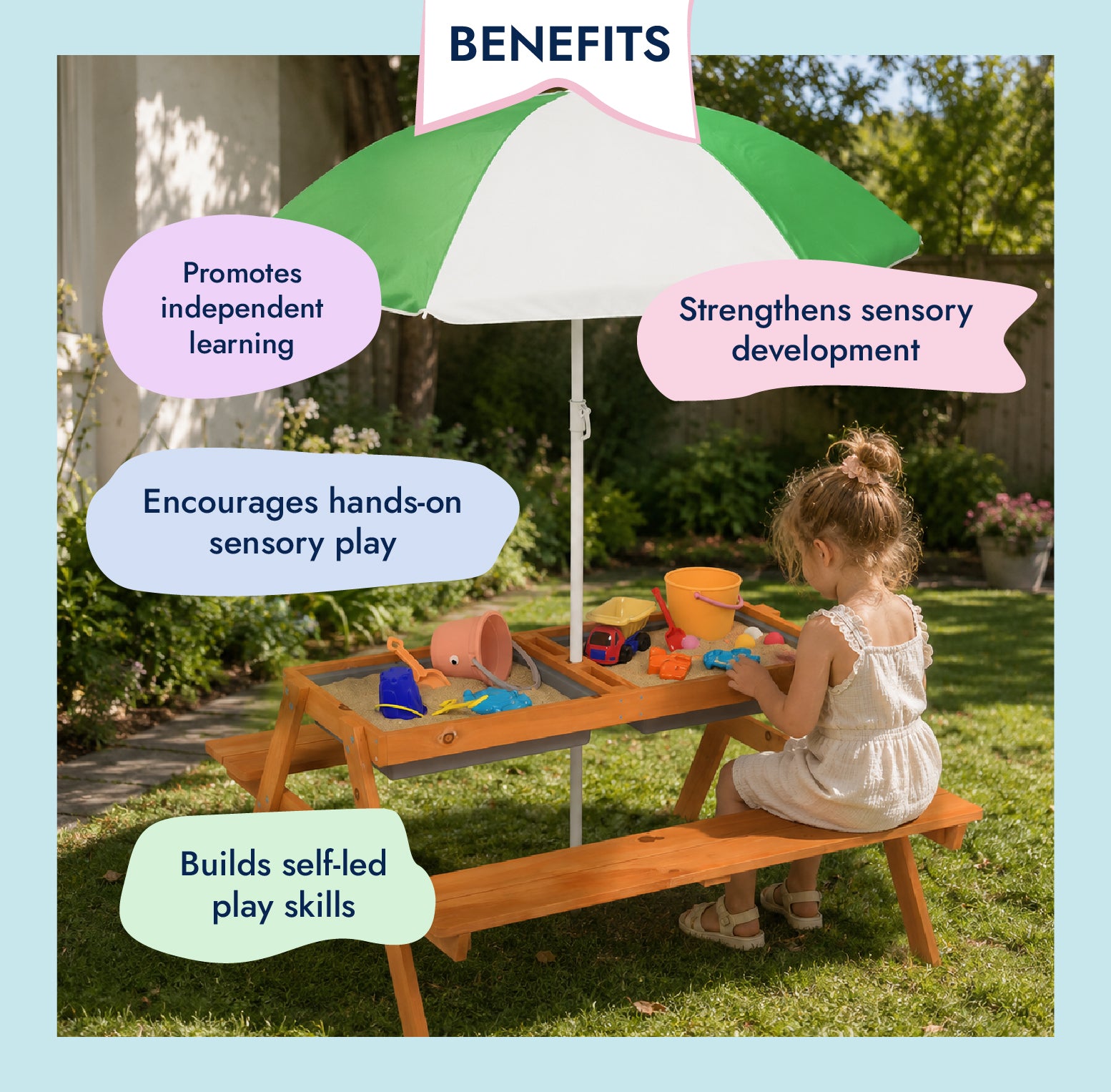 Montessori Picnic Sensory Table