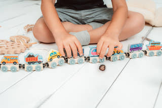 Magnetic Wooden Train