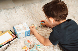 Montessori Magnetic Wooden Train