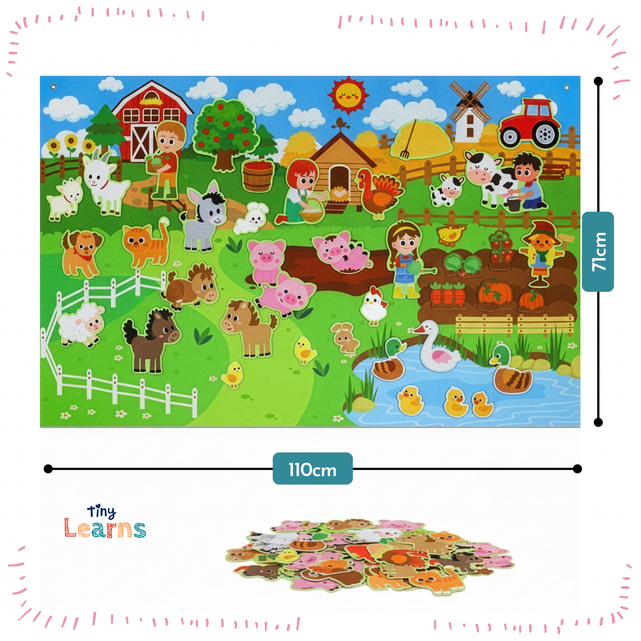 Montessori Farm Wall Puzzle