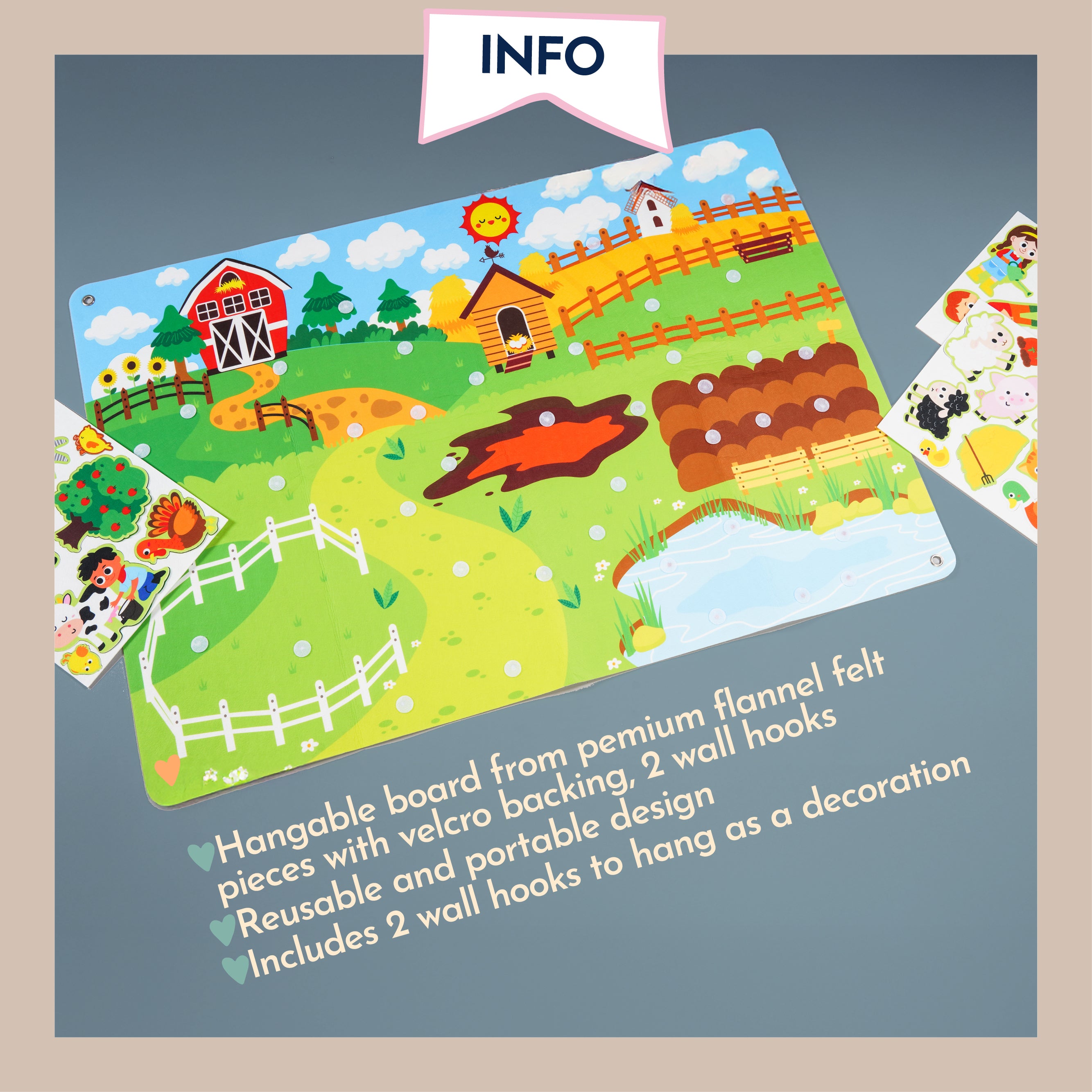 Montessori Farm Wall Puzzle