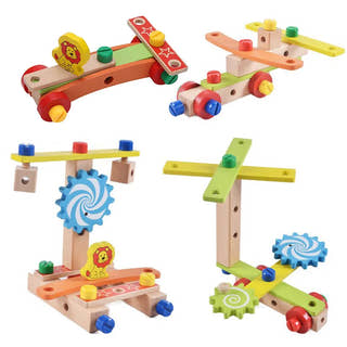 Wooden Montessori Activity Chair with a minimalist