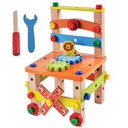 Activity chair for problem-solving and motor skills.