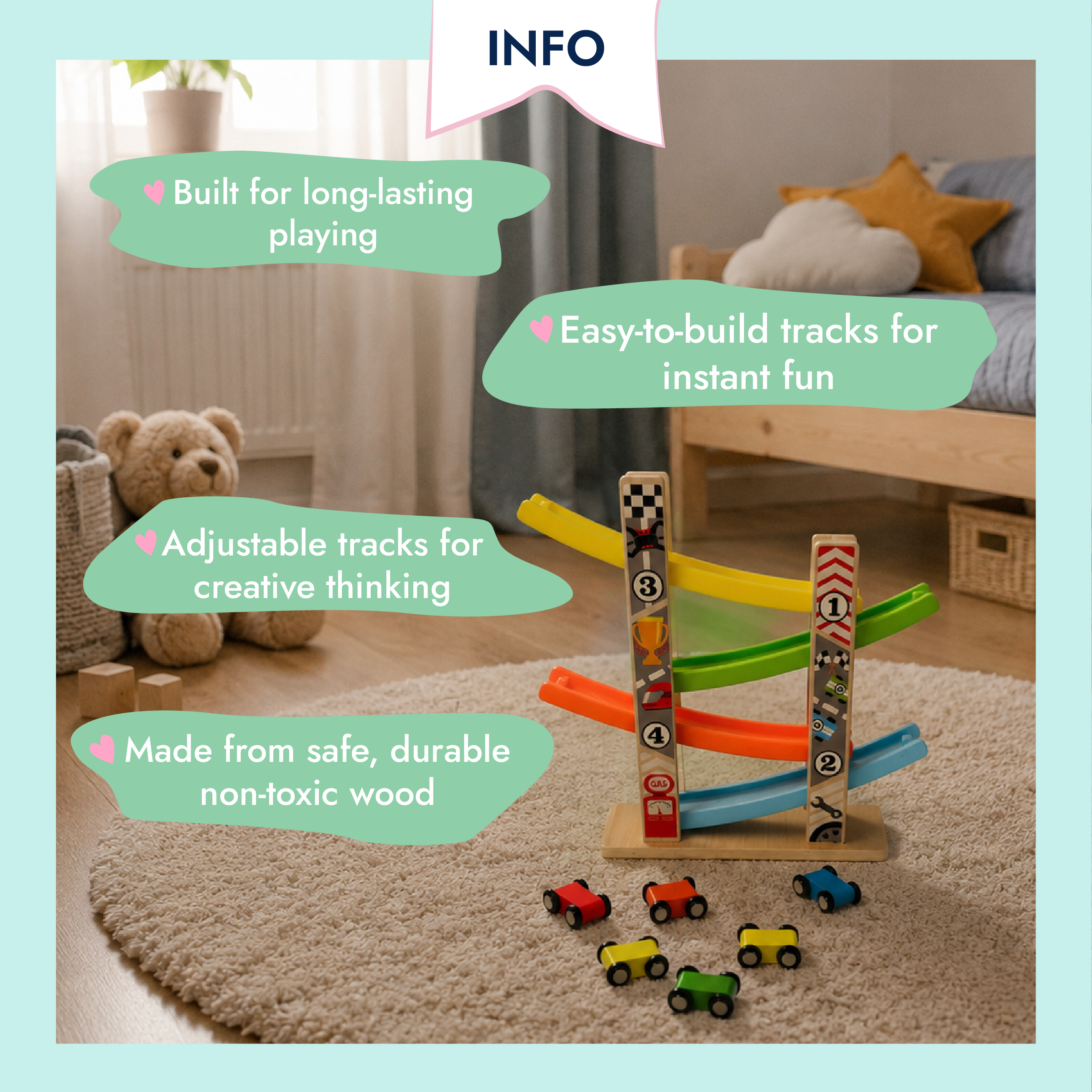 Montessori Racing Car Ramp