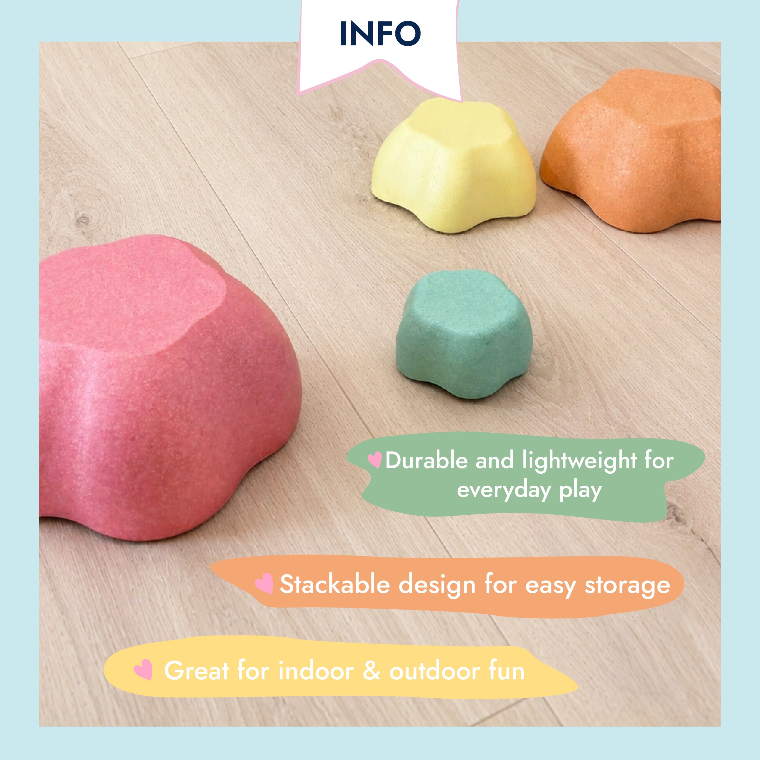 Montessori Balance Stones