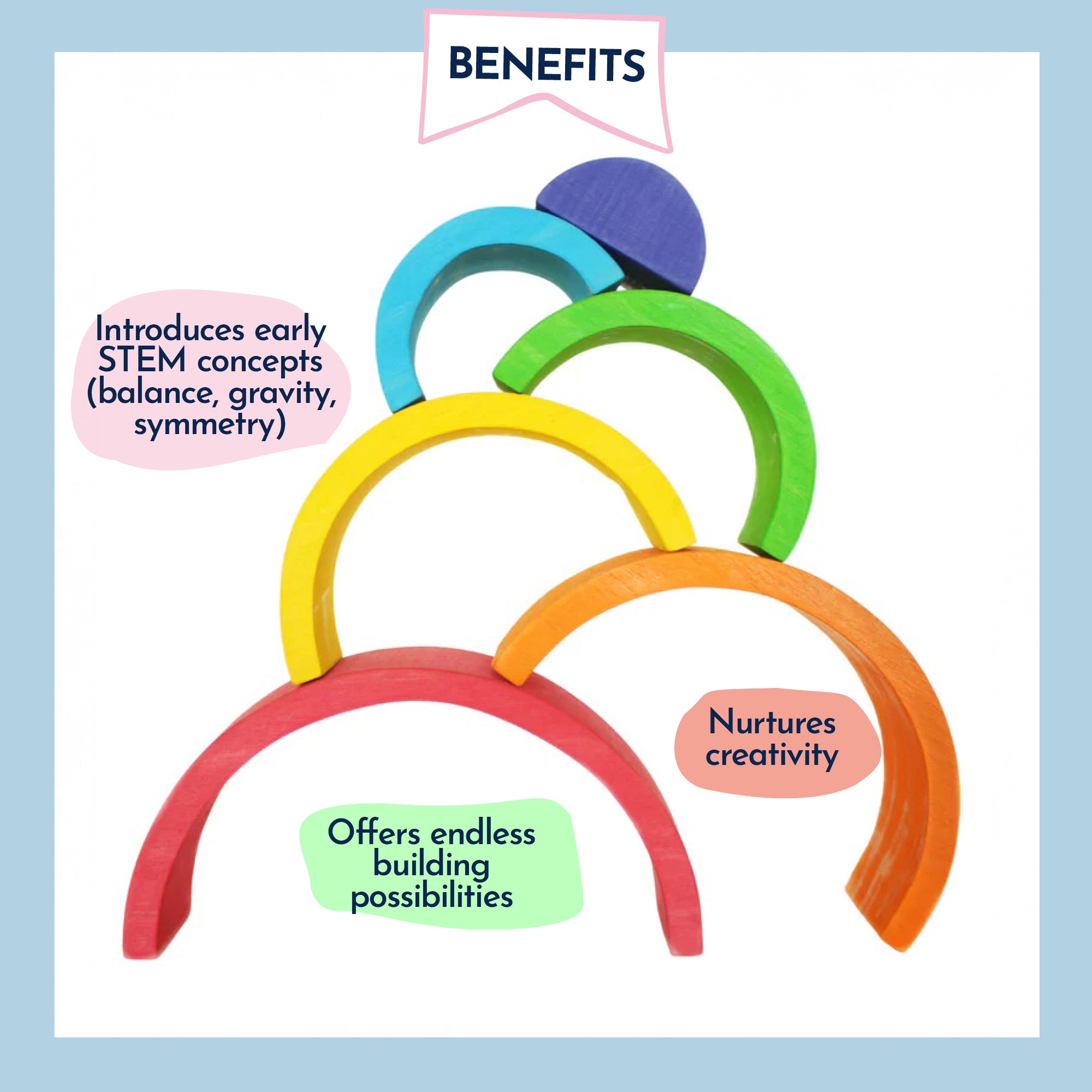 Montessori Wooden Rainbow