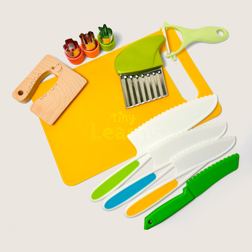Montessori kitchen vegetable kit