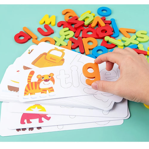 Colorful number puzzle for counting and fine motor skills.