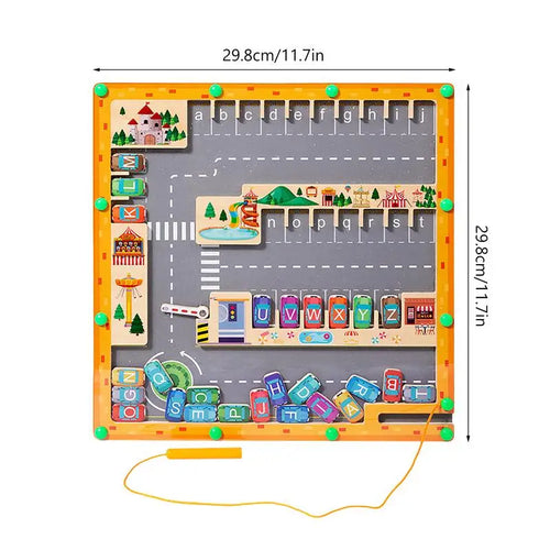 Magnetic Alphabet Maze