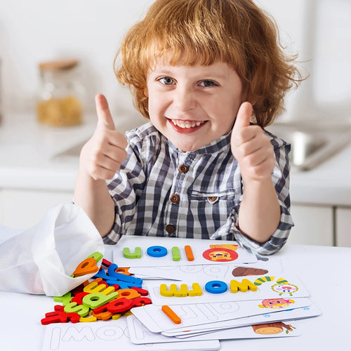 Wooden number puzzle for early math and motor skills development.