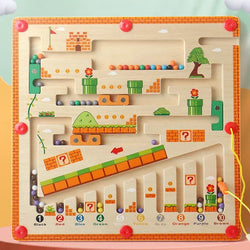 Montessori Magnetic House Maze wooden Toy