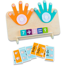 Montessori Finger Numbers wooden learning board