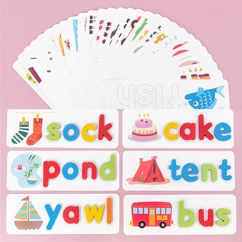 Alphabet activity sheet with stickable letters for letter recognition.