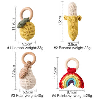 Montessori Wooden Crotcher Ring Toys