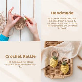 Montessori Wooden Crotcher Ring Toys