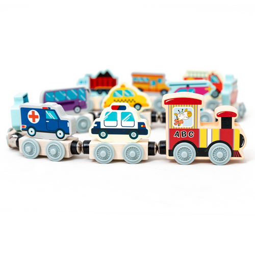 Magnetic Wooden Train