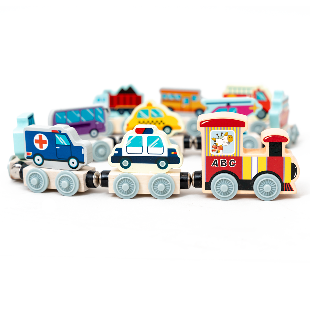 Montessori Magnetic Wooden Train