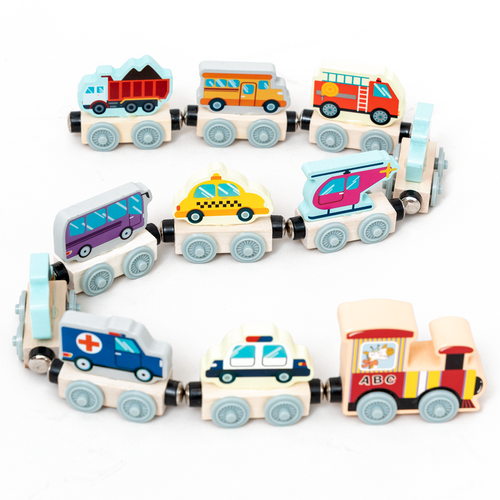 Magnetic Wooden Train