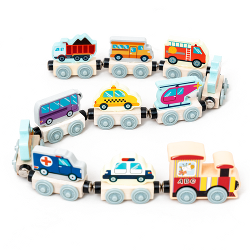 Magnetic Wooden Train