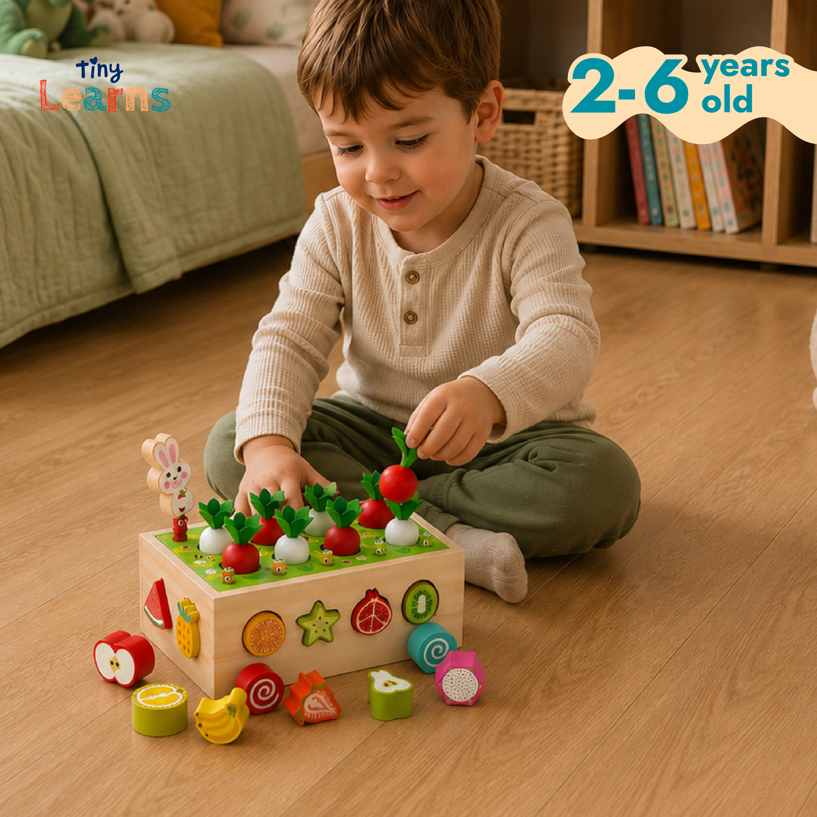 Montessori Carrot Harvest Game