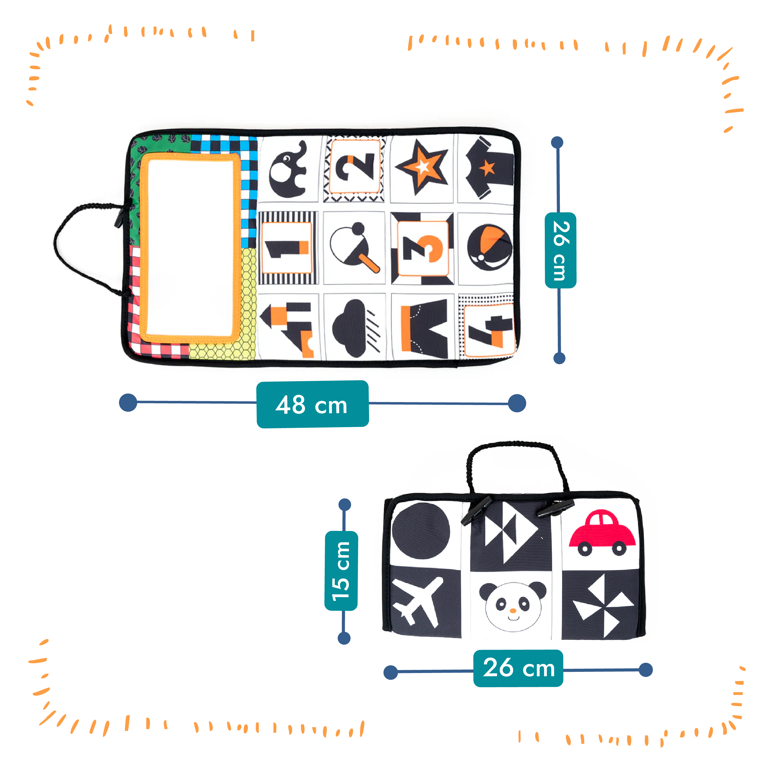 Montessori Pattern Floor Mirror