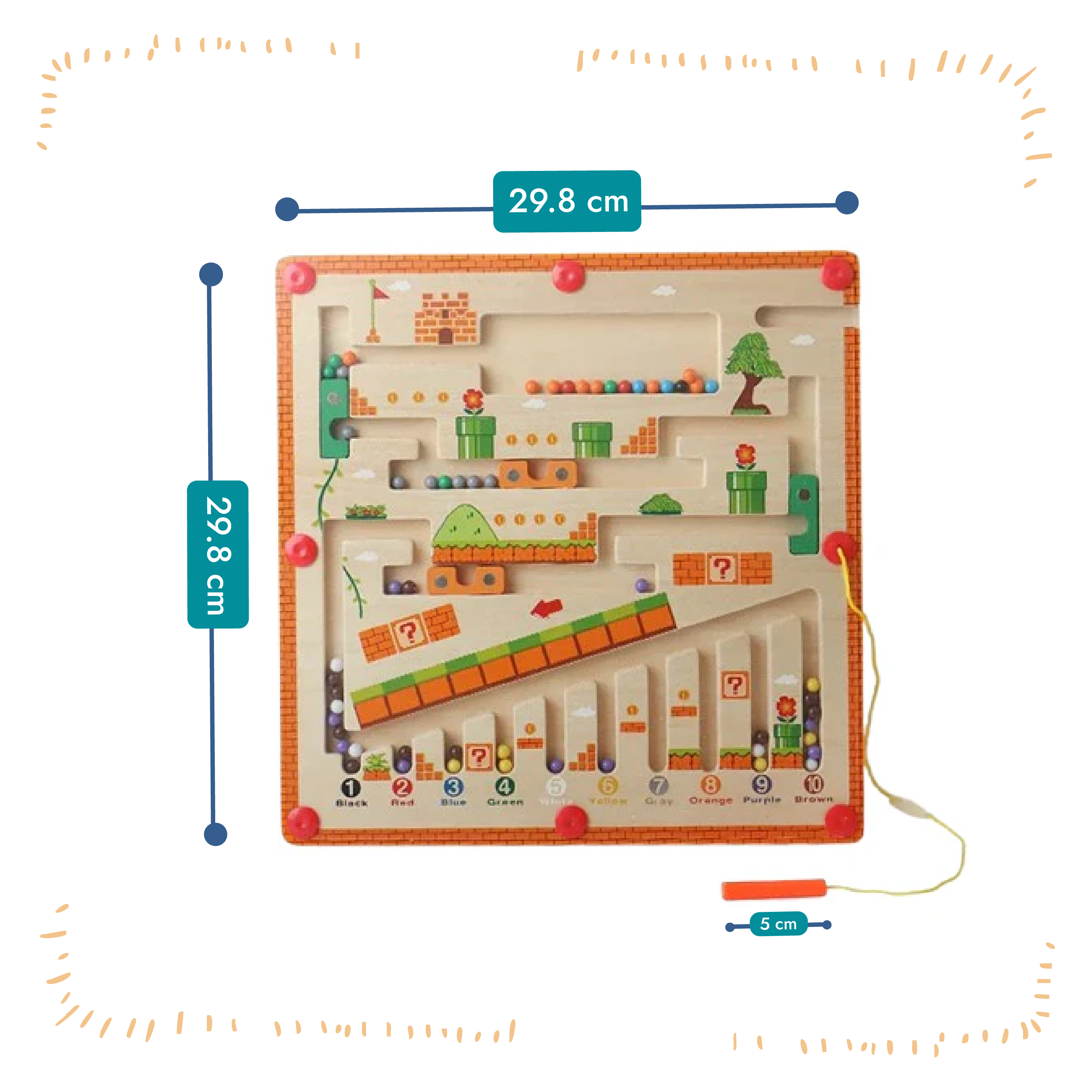 Montessori Magnetic House Maze