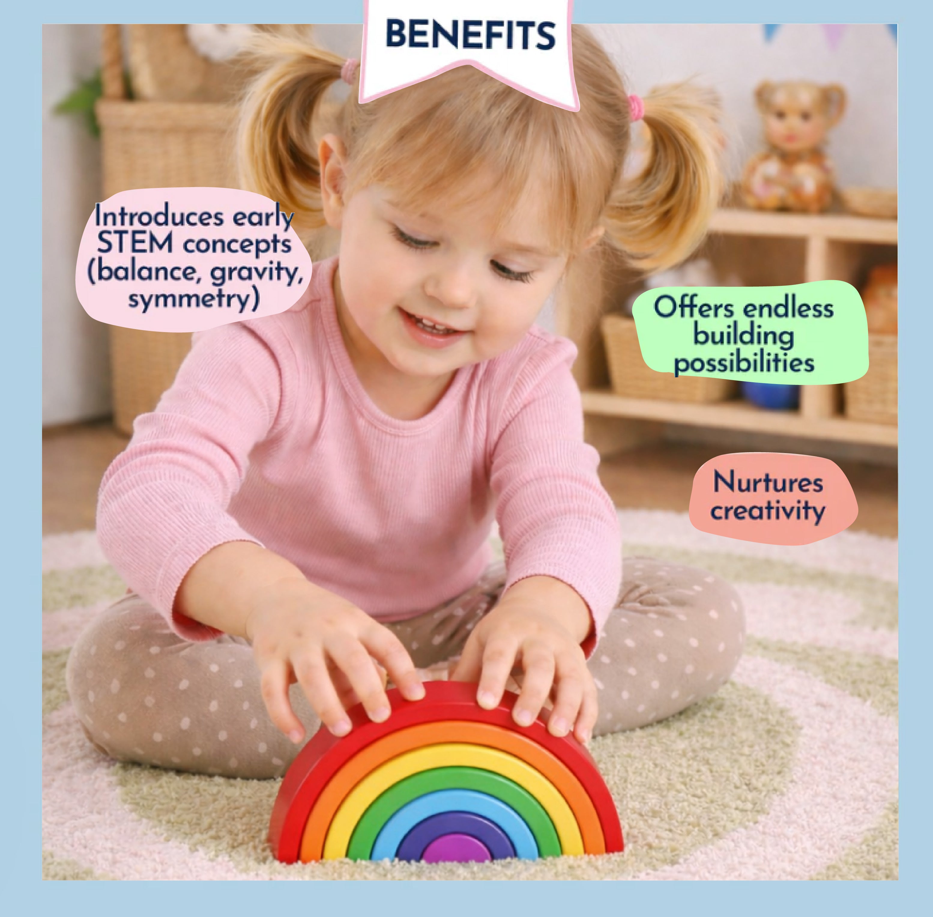 Montessori Wooden Rainbow