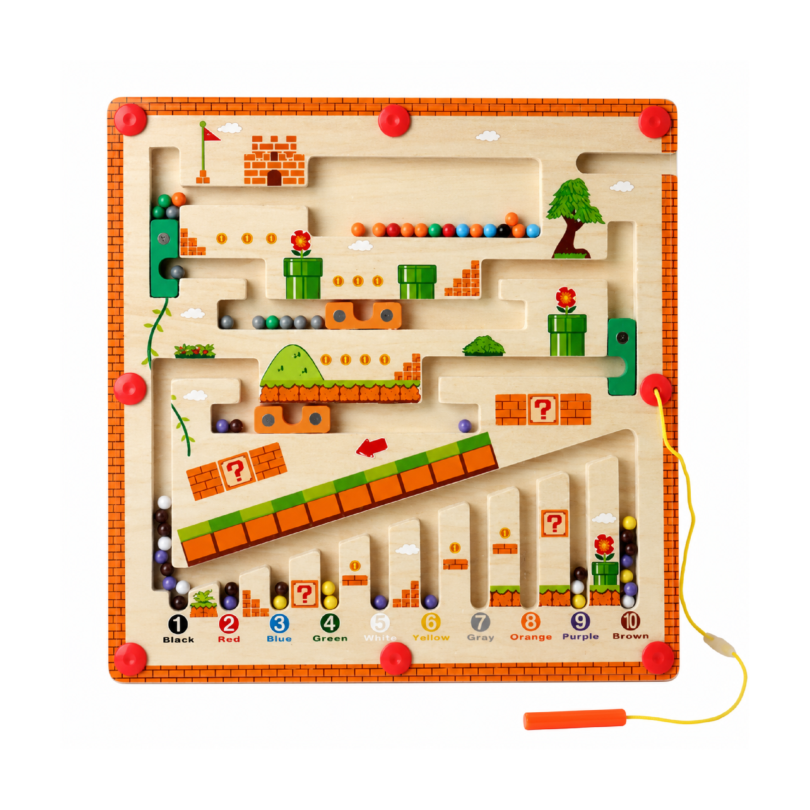 Montessori Magnetic House Maze